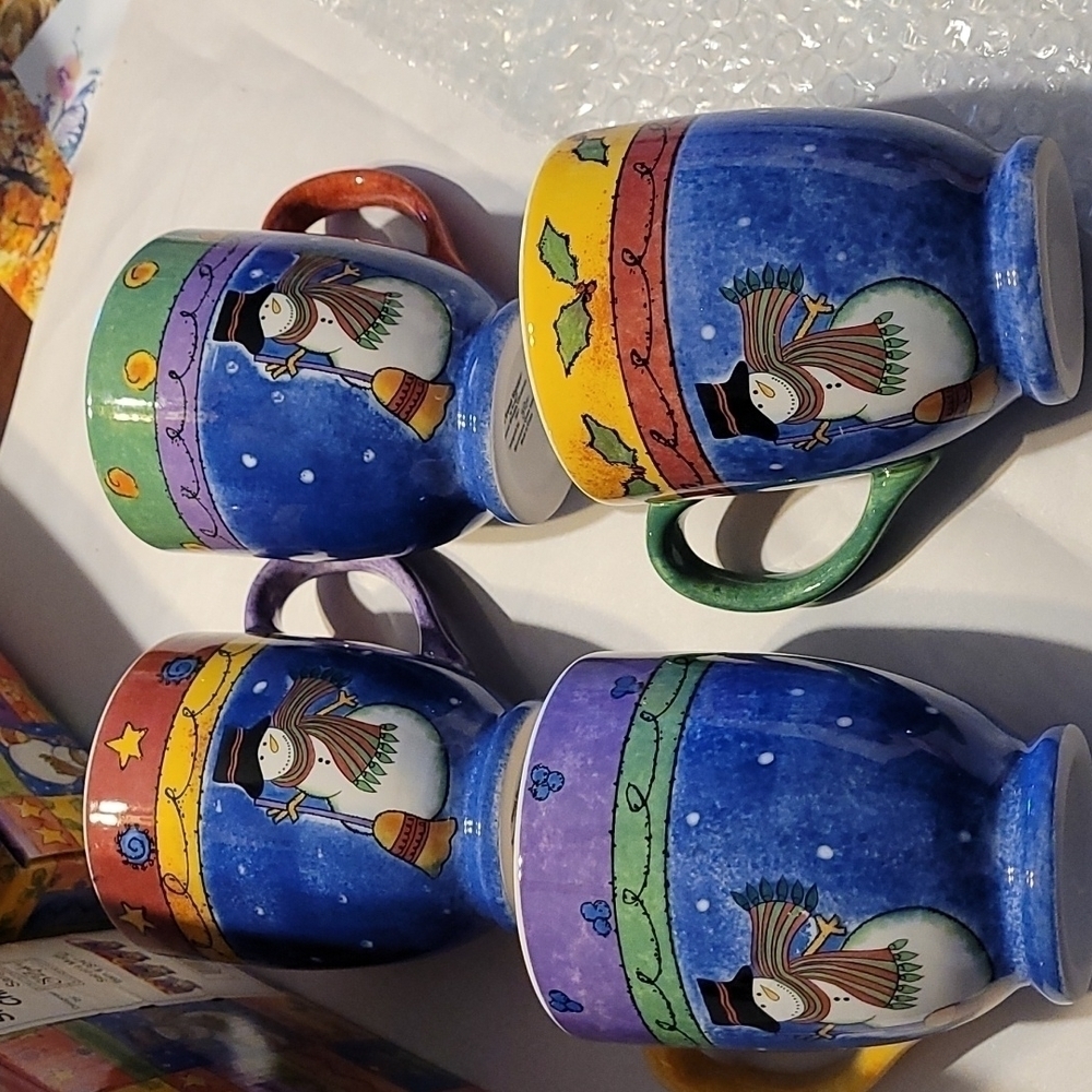 Sango Sweet Shoppe 4 Mugs NWT